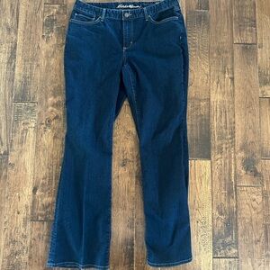 Eddie Bauer Dark Blue Women's Curvy Bootcut Jeans